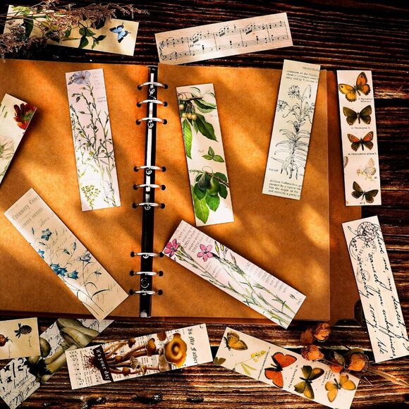 30 Pieces Paper Bookmarks for Book Lovers - Vintage Aesthetic Simple Style Cute - Picture 7 of 7